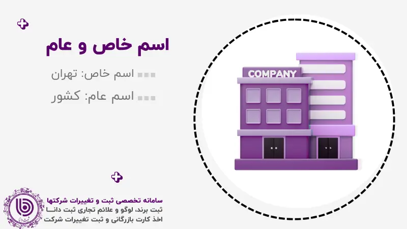 اسم خاص و عام در ثبت شرکت دو سیلابی